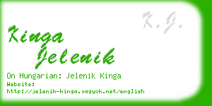 kinga jelenik business card